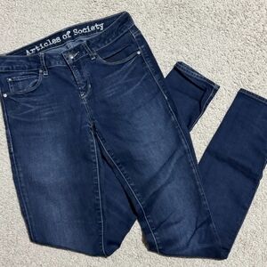 Articles Of Society Blue Skinny Jeans Classic Style